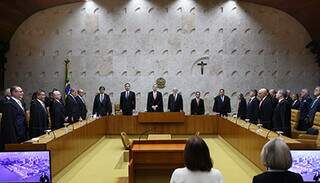 Ministros do STF reunidos para abertura dos trabalhos de 2024 (Foto: STF)