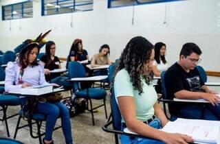 Estudantes da rede pública durante aula na Capital (Foto: Divulgação)