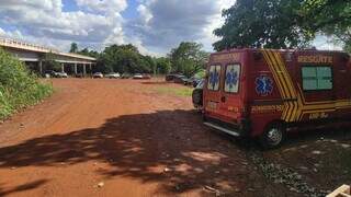 Local onde a vítima desapareceu após pular da ponte (Foto: Reprodução/Olimar Gamarra/Rio Brilhante em Tempo Real)