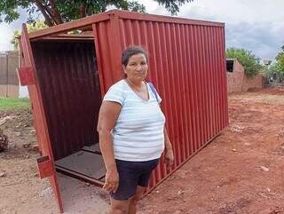 Moradora do Bosque da Saúde, Vilma diz que foi ameaçada de ter sua casa demolida (Foto: Ana Beatriz Rodrigues)