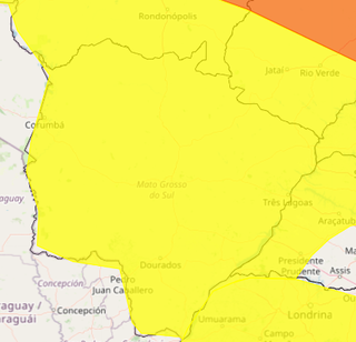 Inmet mantém alerta de chuva e tempestade para todas as cidades do Estado (Foto: Inmet/Reprodução)