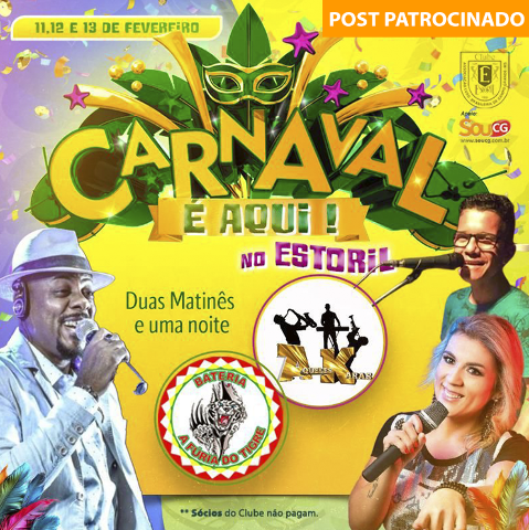 Carnaval 2024 no Clube Estoril: reúna crianças e amigos e curta a folia