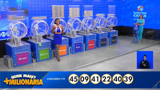 Dezenas sorteadas para o concurso 119 da +Milionária (Foto: Reprodução/Rede TV)