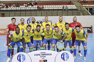 Seleção Brasileira enfrenta a Venezuela na semifinal da Copa América de Futsal (Foto: Conmebol)