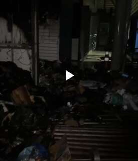 Vídeo mostra destruição causada pelo fogo na parte interna do Camelódromo 
