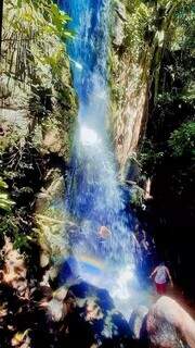Cachoeira Véu da Noiva, outro ponto turístico no local (Foto/Arquivo pessoal)