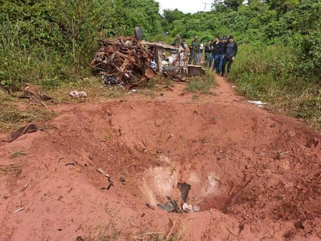 Com 334 kg de maconha, caminhonete pode ter sido alvo de armadilha