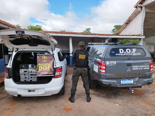 Cocaína era transportada no Chevrolet Spin (Foto: Divulgação DOF)