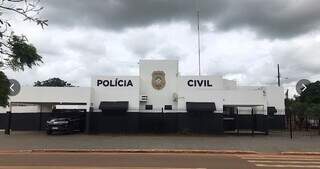 Fachada da Delegacia de Polícia Civil de Sonora onde caso foi registrado (Foto: MS Todo Dia)