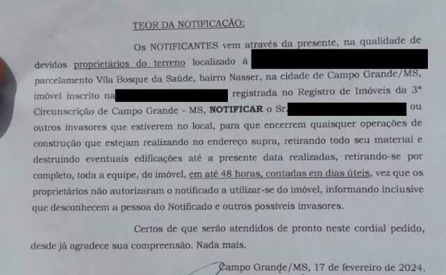 Com notifica&ccedil;&atilde;o de advogado, moradores dizem ser coagidos no Bosque da Sa&uacute;de