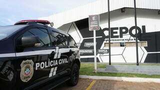 Depac Cepol, em Campo Grande, onde o caso foi registrado. (Foto: Alex Machado)