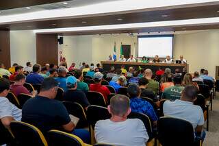 Última reunião arbitral da Copa Assomasul feita em Campo Grande (Foto: Edson Ribeiro) 