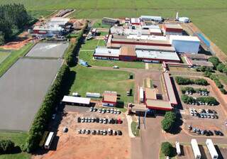 Vista aérea da empresa Bello, em Itaquiraí (Foto: Divulgação)