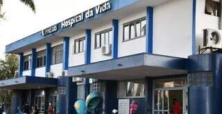 Hospital da Vida, onde a vítima não resistiu e morreu. (Foto: Arquivo/Campo Grande News)
