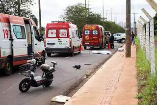 Avenida Doutor Euler de Azevedo, local onde ocorreu acidente com morte no dia 19 (Foto: Henrique Kawaminami)
