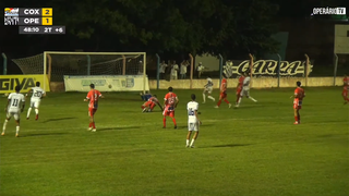 Gol de empate do Operário nos acréscimos do 2º tempo (Foto: Operário TV) 