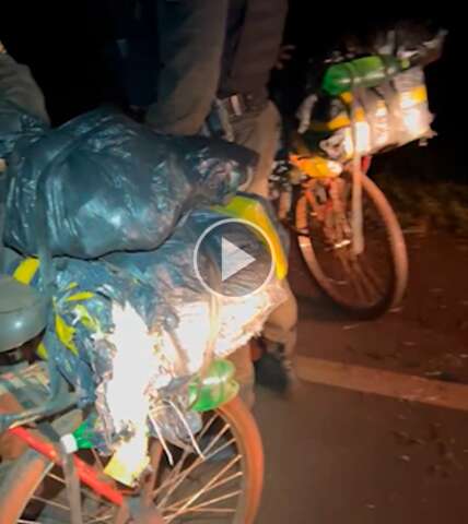 Com bicicleta abarrotada de maconha, homem &eacute; preso na rodovia MS-379 