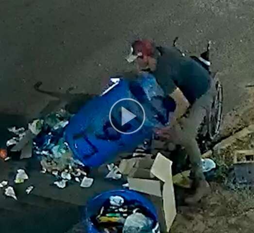 Falso cadeirante é flagrando em pé confuso no lixo;  veja o vídeo – Interior