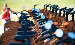 Sistema de bicicletas compartilhadas em Brasília - DF (Foto: Marcelo Camargo/Agência Brasil)