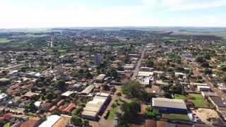 Imagem aérea do município de Maracaju, situado a 160 quilômetros da Capital. (Foto: Arquivo/Campo Grande News)