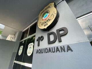 Caso registrado na 1ª Delegacia de Policia de Aquidauana (Foto: Ronald Regis / O Pantaneiro)