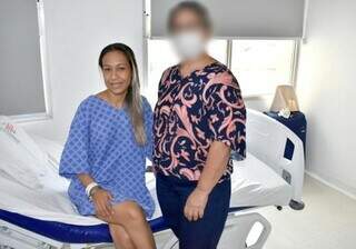 Gisely quando estava internada na Sana Casa para transplante renal, em 2019 (Foto: Divulgação)