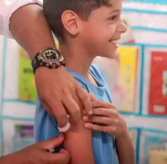 Dia de vacinação parece 