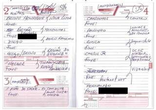 Registro de pontos em toda Capital anotados pelo major reformado, Gilberto Luiz. (Foto: Reprodução processo)