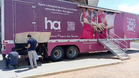 Exames gratuitos de mamografia são suspensos após pane em caminhão 