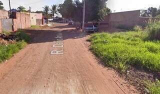 Rua Dario Anhaia Filho, no Parque do Lageado, onde ocorreu o crime. (Foto: Reprodução/Google)