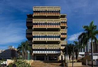 Fachada de prédio onde está localizada Fundação de Cultura de Mato Grosso do Sul.