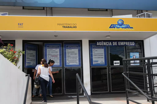 Sede da agência municipal de empregos em Campo Grande. (Foto: Arquivo/Campo Grande News.)