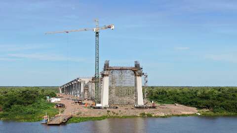 Obra da ponte Bioceânica ainda tem R$ 2,4 milhões de materiais apreendidos