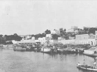 Fotografia antiga de Corumbá ilustra história da cidade. (Foto: Arquivo/TJMS)