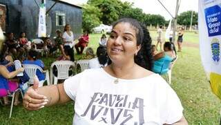 Letícia Polidoro é presidente da Central Única das Favelas em Campo Grande (Foto: Alex Machado)