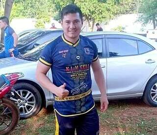 O suboficial Cristian Davi Cuevas Pinto, assassinado ontem na fronteira (Foto: Reprodução)