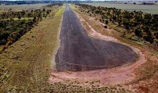 Aeródromo de Camapuã vai passar por reformas. (Foto: Arquivo/Agesul)