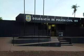 Delegacia de Jaraguari, para onde condenado foi levado após prisão. (Foto: Divulgação)