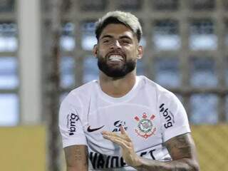 Yuri Alberto comemora gol que abriu o placar diante do São Bernardo. (Foto: Rodrigo Coca/Corinthians)