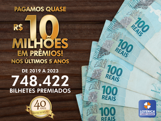 A Lotérica Campo Grande distribuiu quase R$ 10 milhões em prêmios. (Foto: Divulgação)