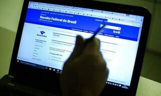 Página de declaração de Imposto de Renda no site da Receita Federal (Foto: Marcelo Camargo/Agência Brasil)