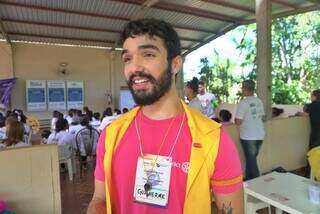 Guilherme Ferreira Rocha, voluntário do Rotaract, em Campo Grande (Foto: Paulo Francis)