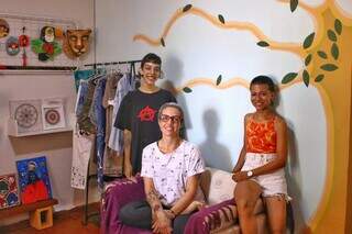 Ana Lua, Angélica e Jay idealizadoras do Coletivo Prana. (Foto: Paulo Francis)