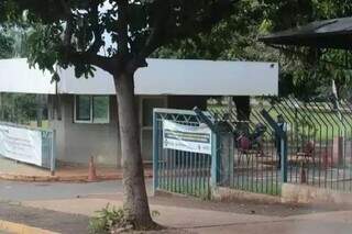 Guarita do Hospital Regional de Mato Grosso do Sul, onde ocorreu o assalto. (Foto: Marcos Maluf)