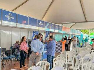 Interessados podem procurar estandes no estacionamento do Mercadão Municipal de Campo Grande (Foto: Marcos Maluf)