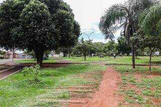 Praça Flamboyant, no Bairro Tiradentes. (Foto: Henrique Kawaminami)