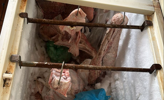 Carne encontrada durante fiscalização feita em conjunto entre Polícia Civil e Iagro (Foto/Divulgação)