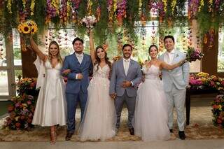 Casamento de irmãos ocorreu no sábado (23), em Campo Grande. (Foto: Kleyton Amaral Fotógrafo)