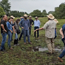 Comitiva encontra “herança” da seca das vazantes em penúltimo dia de campo