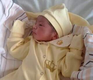 Cauê, primeiro bebê nascido em 2022 (Foto: Arquivo Pessoal)